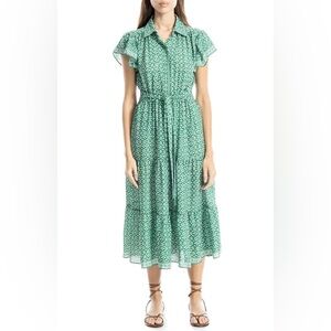 Green Floral Midi Dress - NWOT Max Studio